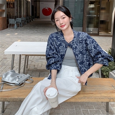 新中式国风提花短款外套女2025秋季新款复古高级感气质百搭上衣潮，女装短外套，慧尚依恋