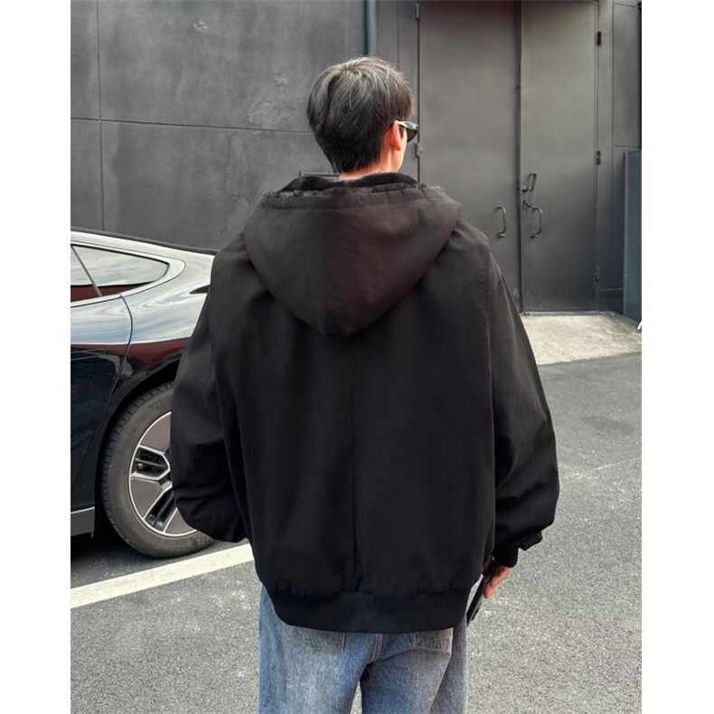 自家图中性风特价版连帽加绒棉服棉衣XZ212-QWY615-P108,男装棉衣,星座212