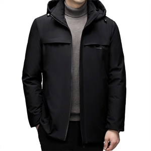 QL2009钱塘2020-2中年男士商务休闲冬季厚款连帽羽绒服P117图片