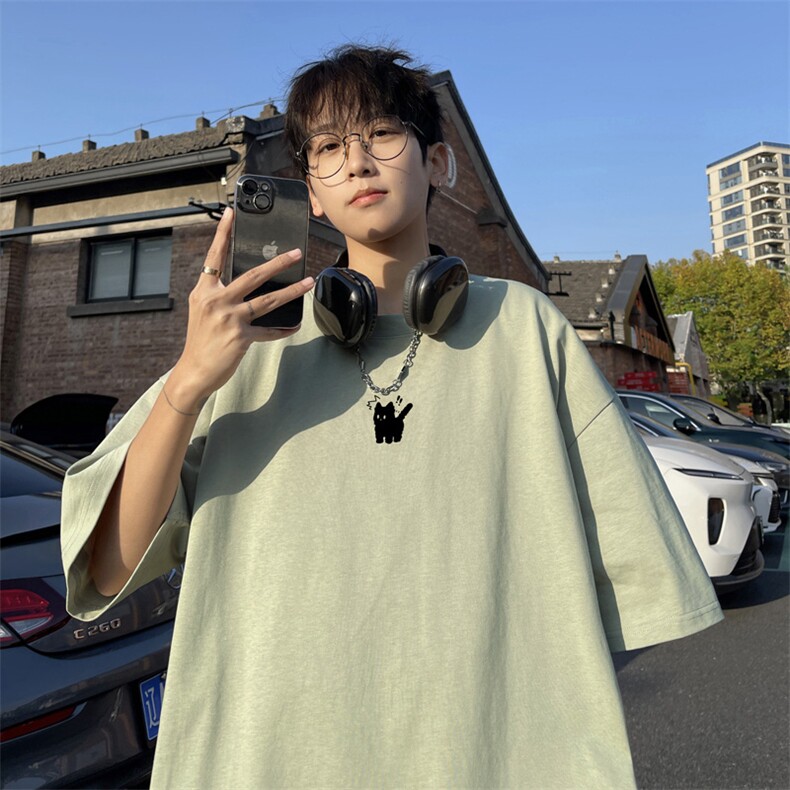230g重磅纯棉!夏季短袖t恤男半袖男NT196-特P19控38,男装T恤,电商B367