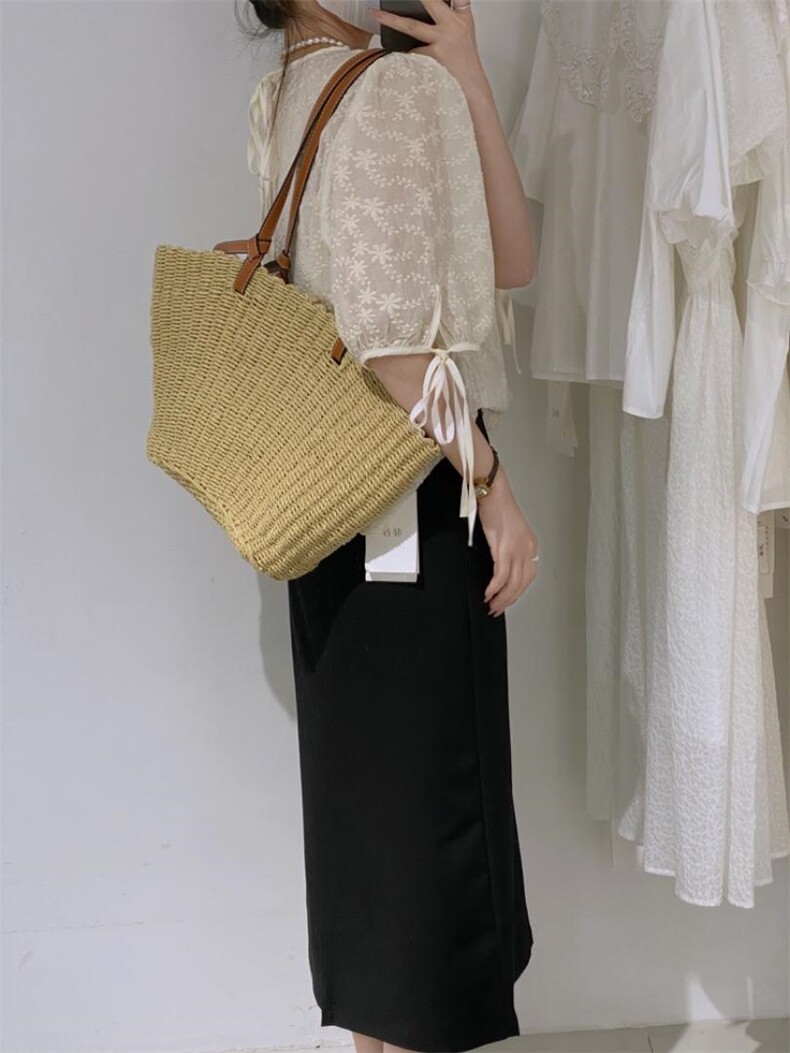 简约刺绣小衫，其它，驿谷