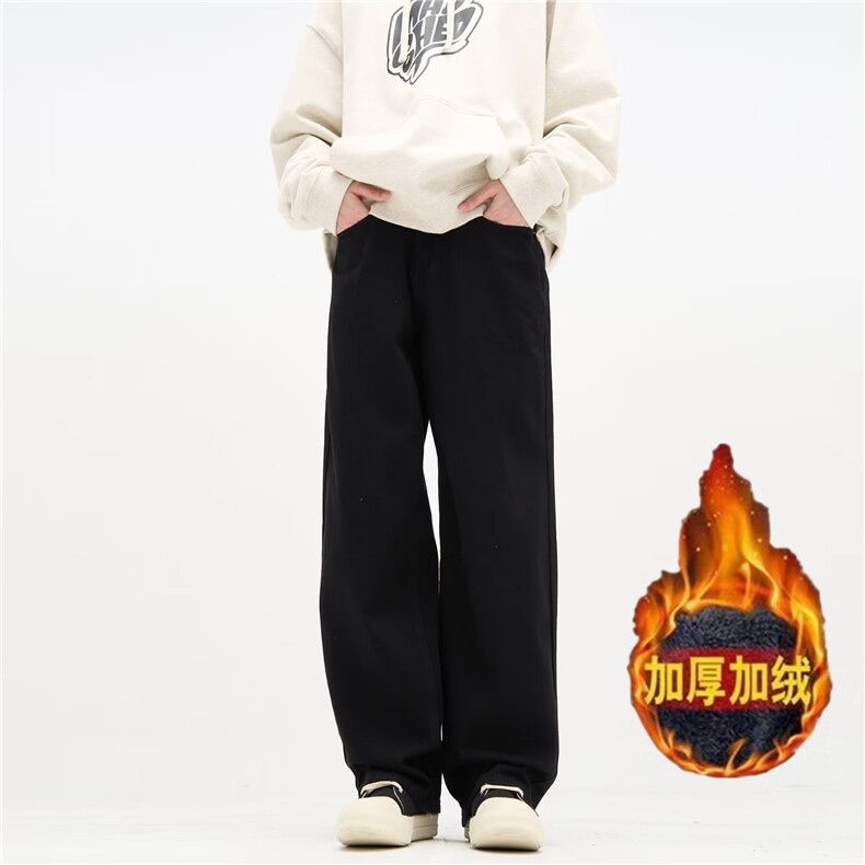 新款加绒美式简约百搭宽松直筒牛仔复古裤子男513ACK2552P42,男装卫衣,星座513A