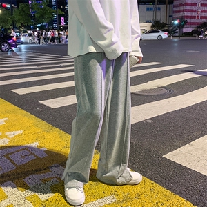 NK3003-P45 港风运动裤男士休闲裤男宽松直筒裤男哈伦裤男图片