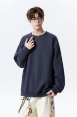 基础纯色圆领套头卫衣简约设计感上衣情侣款W4691-特价P25，男装卫衣，电商A007