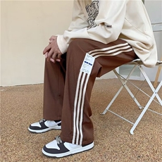裤子男直筒运动裤潮牌宽松高街男裤春秋休闲裤阔腿卫裤K3301-p32，男装休闲裤，星座1008