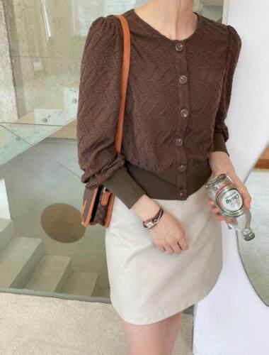 【现货】弹力提花上衣三色，其它，Ee·G