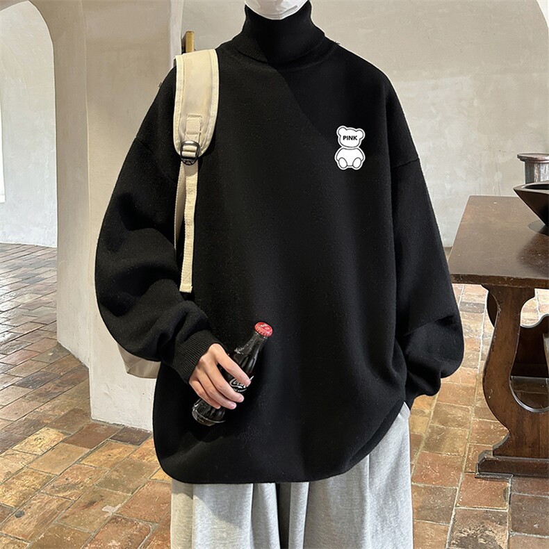 控68高领毛衣男士大码内搭毛线衣男GM45292-P45加绒款-P65,男装针织衫/毛衣,电商A040