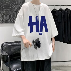 Q11258-P30春夏季七分袖t恤男大码五分袖男短袖中袖大皂风，男装T恤，电商A040