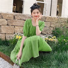 现货法式甜美减龄仙女裙251-25111-P105-K158，女装连衣裙，浙宝189