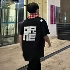 万针全刺绣工艺抖音得物高品质260克重磅纯棉双纱美式高街短袖T恤，男装T恤，电商A486