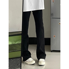 【有货】黑色牛仔裤男美式cleanfit微喇裤子高街N083LL-特P32，男装牛仔裤，星座1007（原301D）