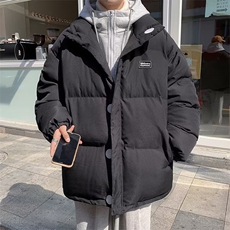 假两件棉服男秋冬潮牌港风痞帅休闲加厚保暖连帽棉衣外套M670-P85，男装棉衣，星座1008-2