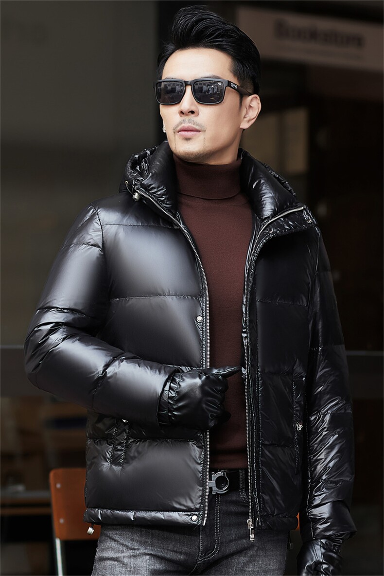 ZMS-M8833新款冬季男士白鸭绒羽绒服连帽保暖外套修身大衣,男装羽绒服,电商B360