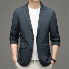 休闲西服男士单西上衣春秋季新款中年爸爸商务正装小西装外套男，男装西服，电商B212（原钱塘6029）