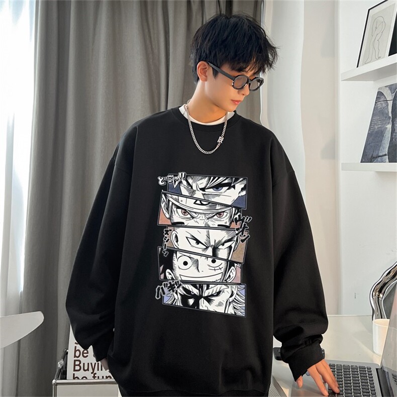 电商DSA028-CTP1583特P25新款潮流港风印花长袖男,男装卫衣,电商A028