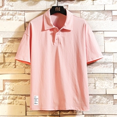 PL29045-P35翻领短袖polo衫男大码宽松半袖t恤男砖墙挂拍，男装Polo衫，电商A040A