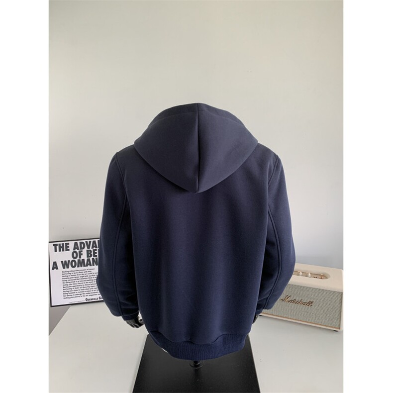 WY806-尺码M-3XL-P48-cleanfit重磅硬挺连帽衫美式拉链开衫卫衣,男装卫衣,星座1811B