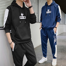 卫衣男潮ins连帽春款运动套装休闲装两件套搭配帅气DS696T，男装卫衣，电商A102