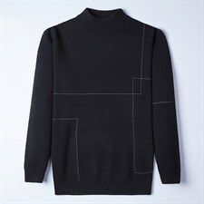 中年男士长袖圆领毛衣春装上衣羊毛春秋季秋衣2023年新款针织衫，男装针织衫/毛衣，电商B212（原钱塘6029）