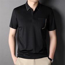 钱塘2020-2夏季无痕男士新款男士翻领短袖T恤精品，男装T恤，电商B212（原钱塘6029）