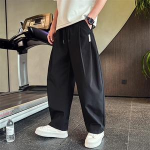 K8821-P68   夏季薄款休闲裤男潮流宽松直筒弯刀裤速干裤图片