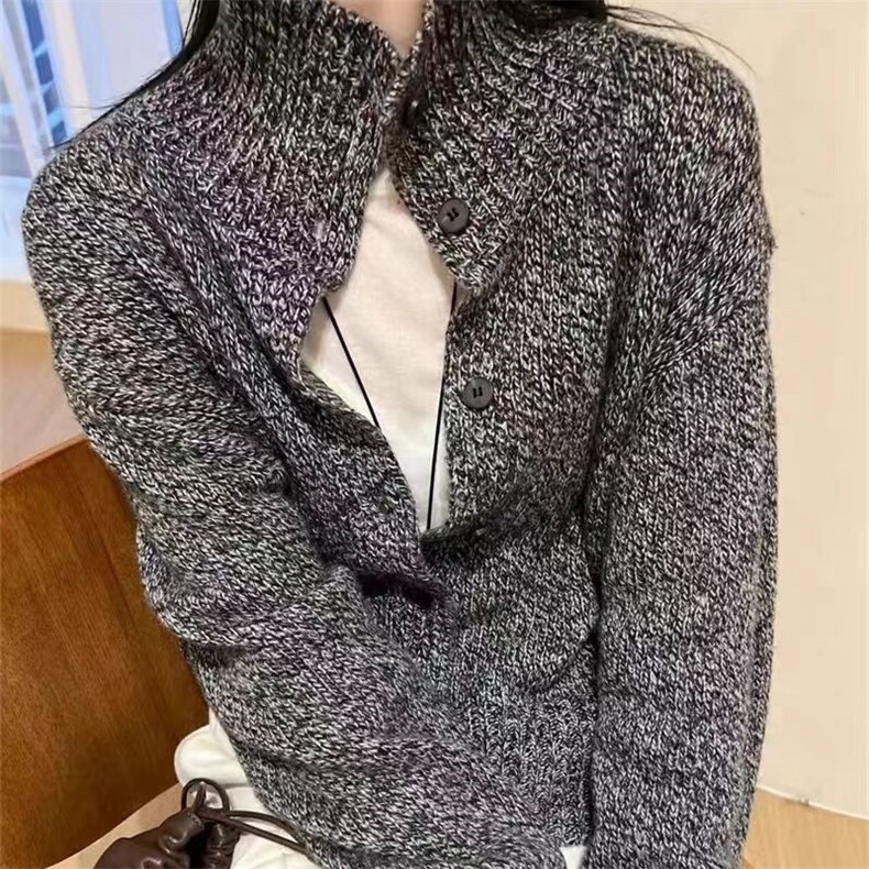 时尚韩版羊毛衫女短款宽松百搭开衫毛衣,女装羊毛衫,锦瑟羊绒