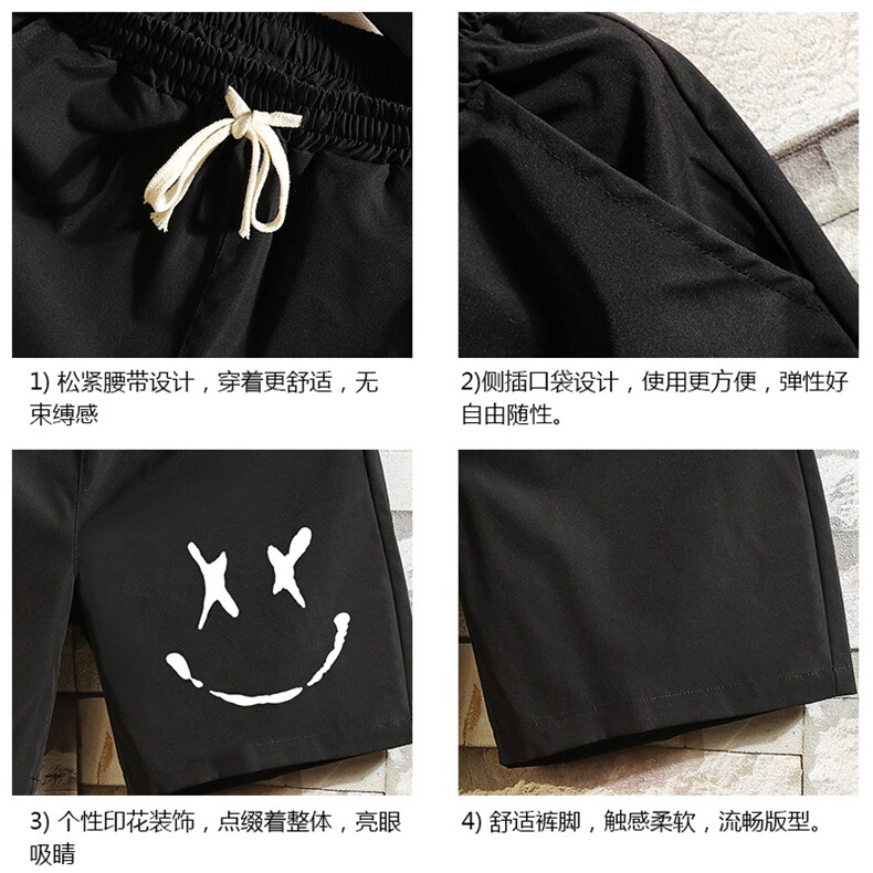 DK39190-P15港风休闲短裤男士大码运动五分裤男中裤男马裤砖墙,男装休闲裤,电商A040A