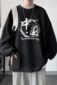 圆领卫衣男大码加厚加绒长袖t恤男S6134-P28 加绒款-P33图片