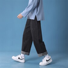 主推！秋冬新款蒙马特港风男女牛仔裤X715k004P50控78，男装牛仔裤，星座715