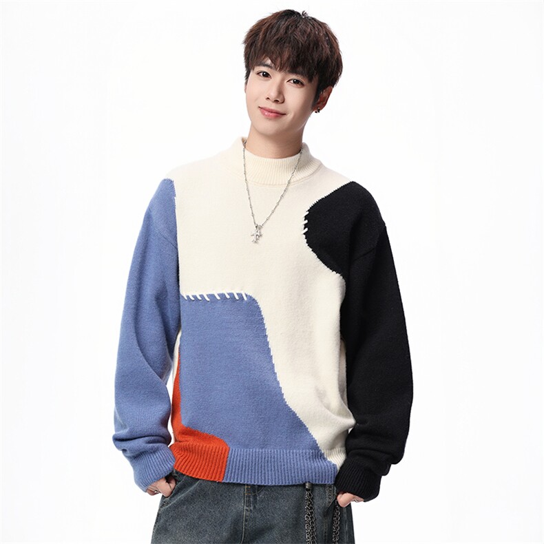 【新品】2025秋冬男士时尚休闲百搭针织毛衣潮流-M189-P45，男装针织衫/毛衣，星座1105-1