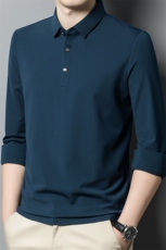 R-GS55507春秋款男士长袖翻领T恤衫商务休闲男装青年polo衫，男装T恤，电商B360