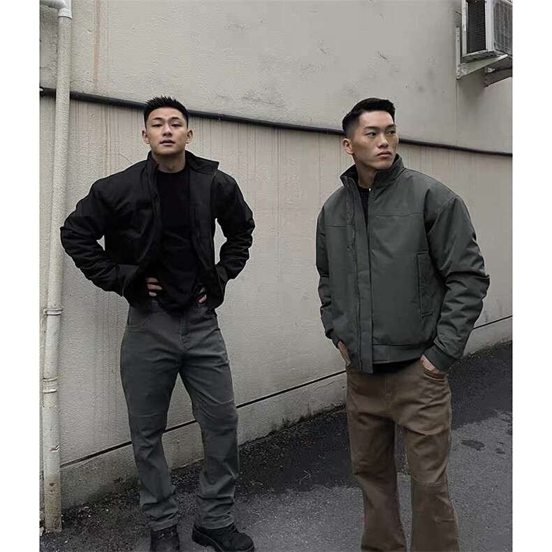 网图美式飞行夹克男秋季新款立领棒球服工装外套-A2198TP58无差价,男装夹克,电商B241
