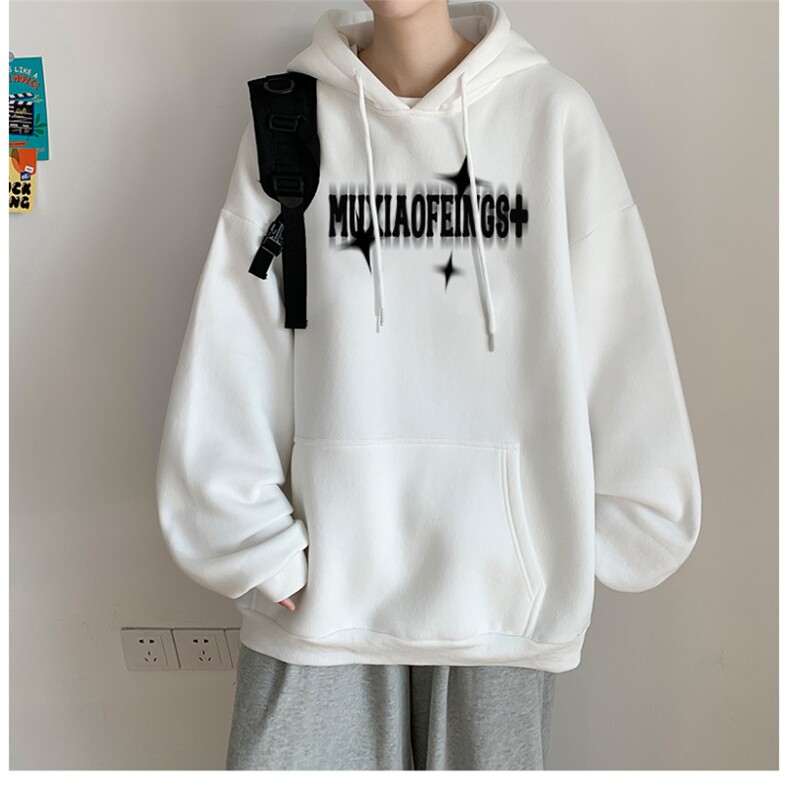 抖音供货、重磅360克现货加绒印花连帽卫衣HD019-1-LMWY44105-P40,男装卫衣,电商019-1