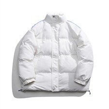 !白底冬季时尚基础款加厚保暖百搭立领棉衣MY351P115控158，男装棉衣，电商A247-1