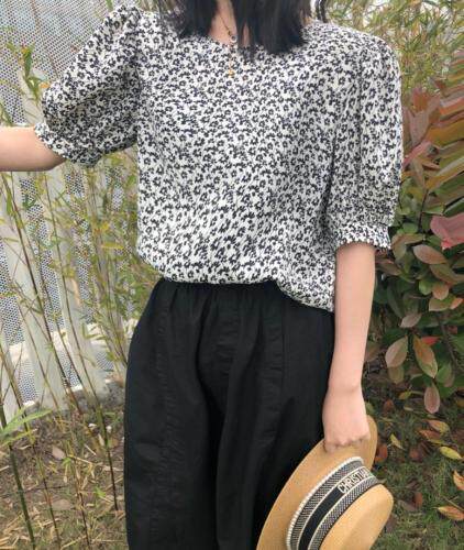 碎花小衫，女装，橙色恋人