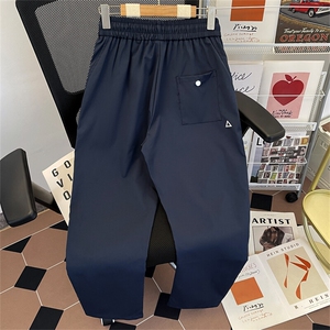 美式机能登山休闲工装裤男款夏藏青色裤子微锥修身防水软壳冲锋裤