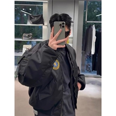 夹克男女高街帅气棒球服W6905-P77，男装夹克，星座412-3