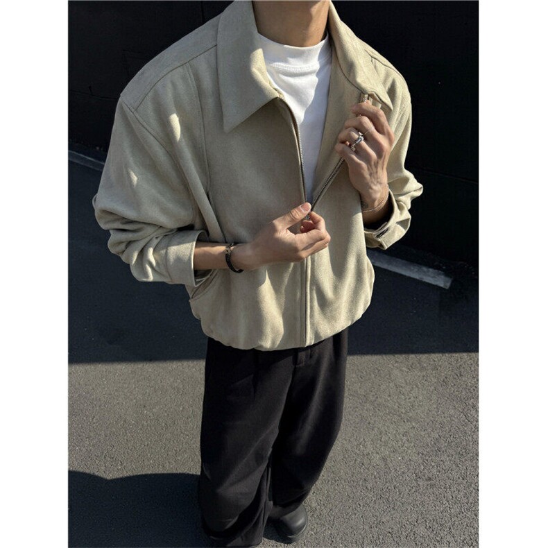 档口图短款麂皮绒夹克春季时尚外套1209-1-JK21-P90主推可谈，男装夹克，星座1209-1