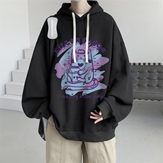 连帽卫衣男大码运动服帽衫外套WY2317-P35加绒款-P40，男装卫衣，电商A040