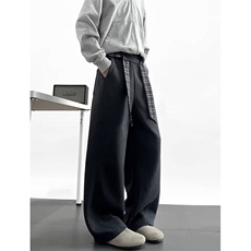 GX6112P40特批2026新款宽松弯刀卫裤男女同款宽松阔腿休闲运动裤，男装休闲裤，星座1108-5