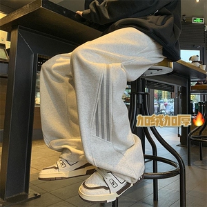冬季加绒加厚休闲裤男美式高街个性百搭运动裤K1775/P5578图片