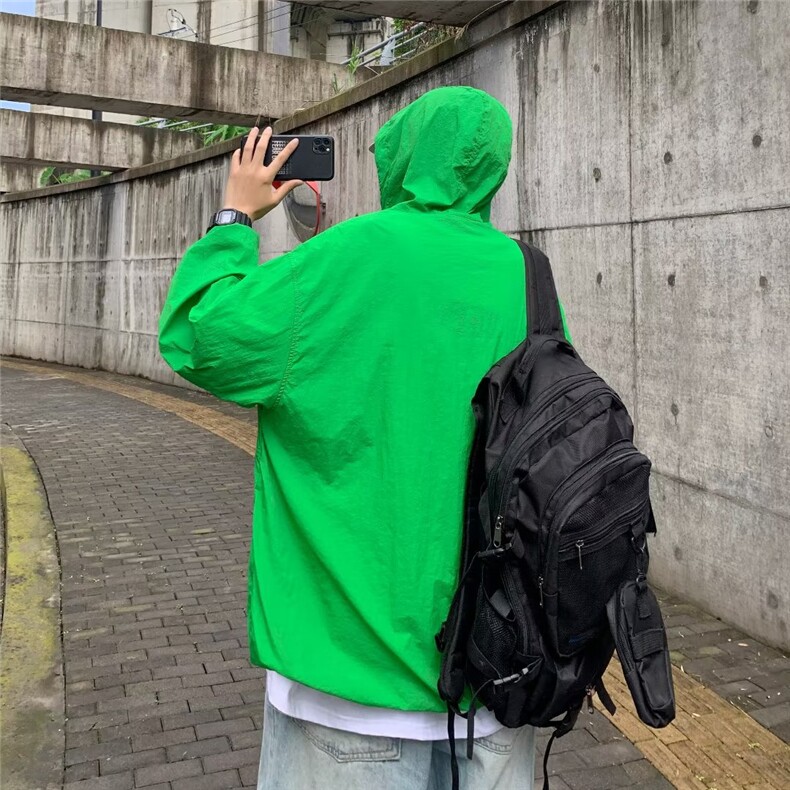 潮流夹克潮男休闲时尚外套防晒衣薄款HY83P34,男装夹克,星座1116-2
