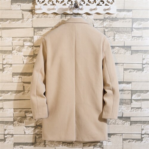 N2075/P90冬季男士呢大衣男中长款男呢料中性风潮呢子外套风衣，男装毛呢大衣，电商A141