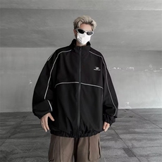 棒球服夹克男士韩版潮流宽松百搭帅气2024秋冬ins外套W6203-P57，男装夹克，星座412-2