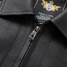新款皮衣皮夹克机车服宽松款1409-6607-P58，男装皮衣，星座1409