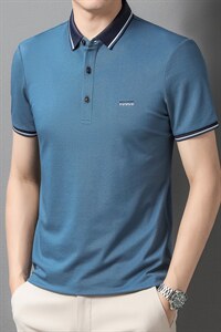 polo衫男夏季新品t恤男短袖翻领保罗衫商务男装潮流半袖体恤图片