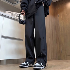 原宿新款流行慵懒潮流秋冬款加绒冲锋裤男常规P36加绒P40，男装卫衣，四季星座505
