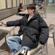 现货抖音得物可供视频三防加厚羽绒连帽棉衣外套面包棉服85536，男装棉衣，电商A486