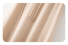 2025秋冬百搭时尚简约斜线抽绳荷包裙，女装半身裙，木淼羊绒