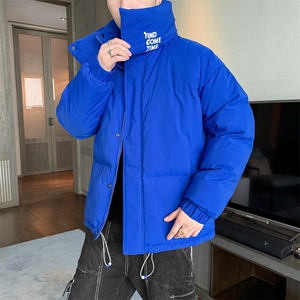 克莱因蓝冬季棉衣男加厚棉袄外套ins情侣款面包棉服M0761-P100图片